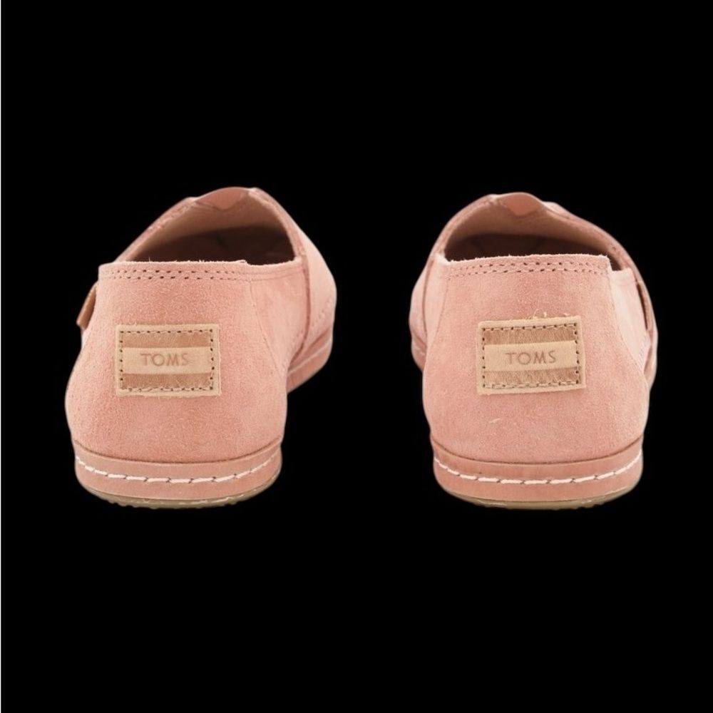 Women’s Toms suede comfort slip on loafers Blush shoes size 6 - Picture 4 of 9